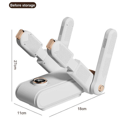 Portable Foldable Electric Shoe Dryer UV Blue Light UV Sterilization Deodorizing Shoe Dryer Fast Drying Household Shoe Dryer