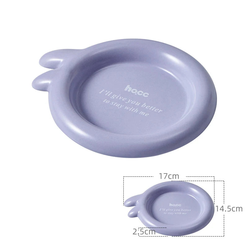 Cat Ceramic Food Basin Pet Small Size Canned Snack Feeding Dish Bowls Puppy Cute Eating Feeders Kitten Supplies