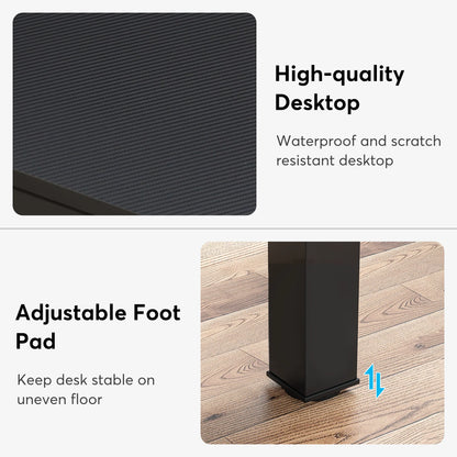 Tribesigns 78,7 Zoll extra langer Computertisch 2-Personen-Schreibtisch, doppelter langer Schreibtisch, Arbeitsplatz für das Heimbüro