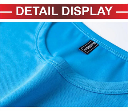 Summer Quick-drying T-shirt Custom Logo Breathable Sports Top Embroidery Personalized Logo Team Activity T-shirt Print Pattern.