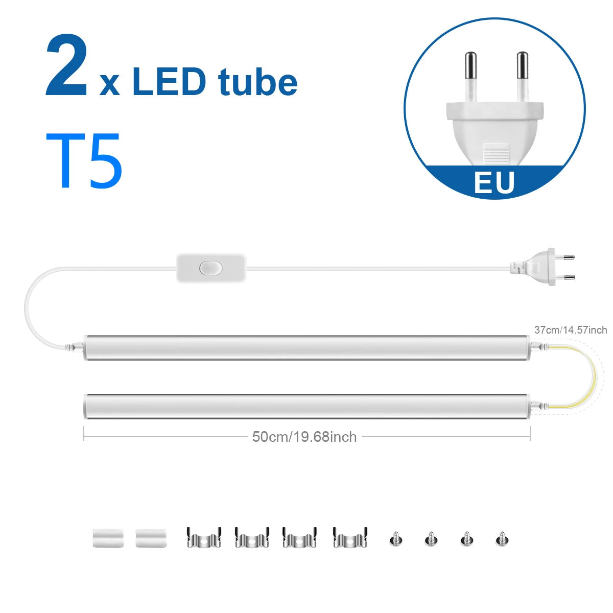 220V T5 15W/T8 25W LED Tube Aluminum Bar Hight Brightness Energy-Saving Fluorescent Tubes For Hotel Mall Cafe Office Lighting