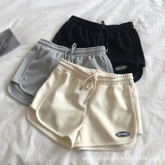 Shorts Women Summer A- shaped Slim Fit Versatile Loose Chili Girl Pants Summer Outdoor Casual Sports Fat Mm Three-piece Hot Pant.