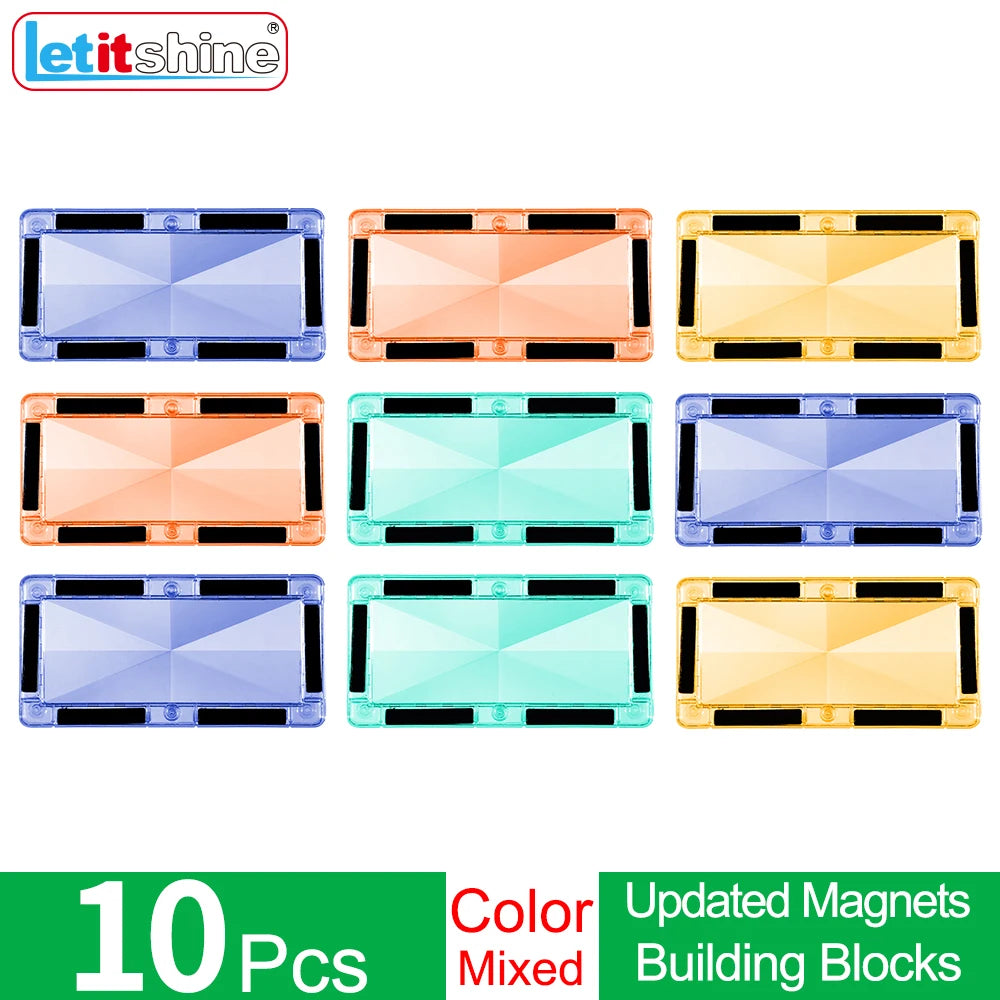 Montessori Magnetic Toys Education Stem Developmental Building Blocks Magnet Tiles Construction Bricks Kids Baby Boy Puzzle Game.