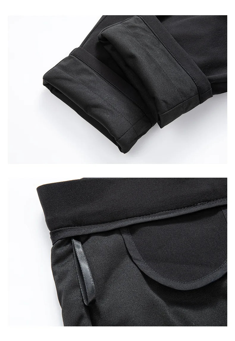 Men's Winter Formal Down Pants Goose Feather Warm Trousers Business Suit Pants for Man  calca termica masculina inverno PT-597