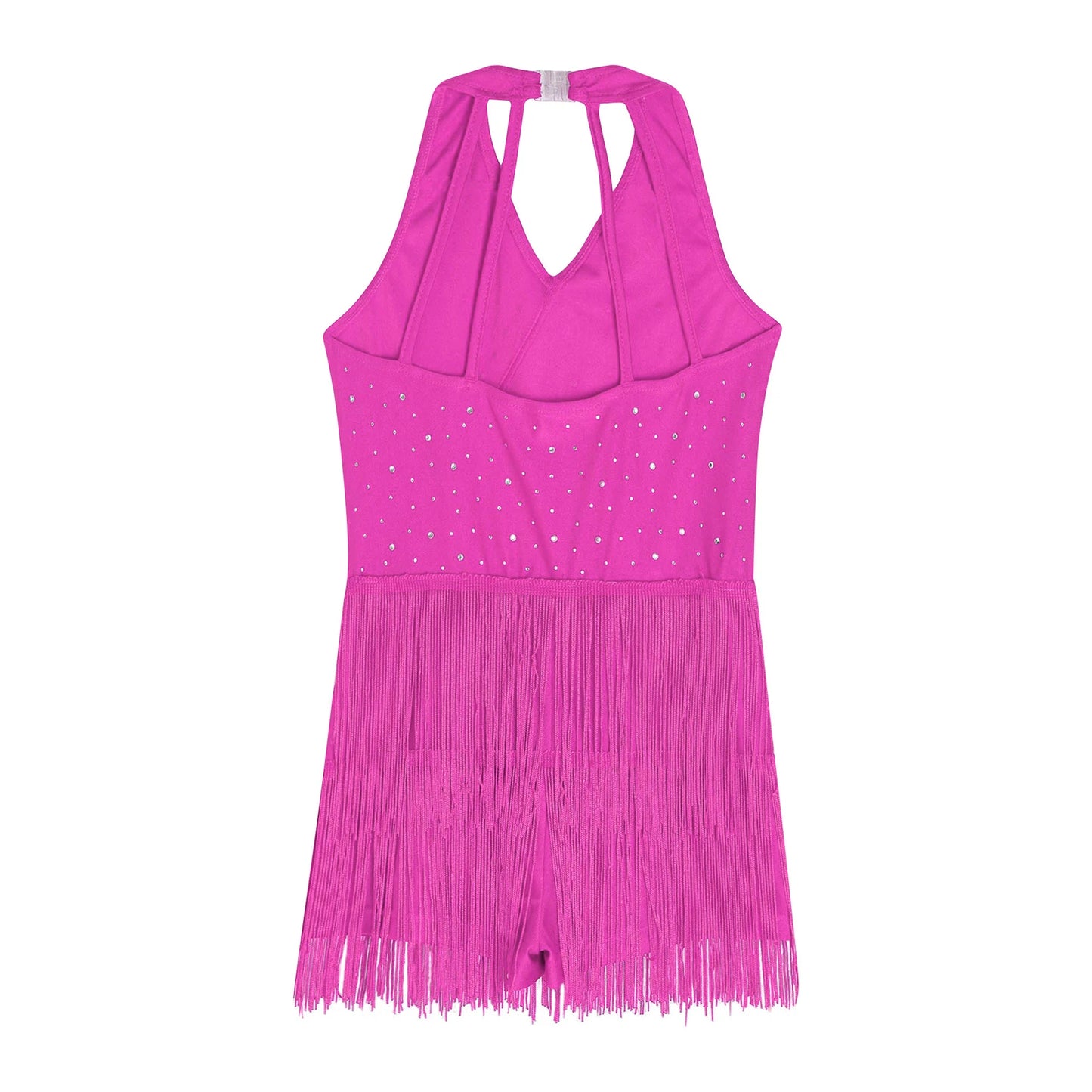 Kinder Mädchen Latin Dance Kleid Fransen Quaste Latin Dance Trikot Kostüm Ballsaal Sumba Cha-cha Tango Bühne Leistung Dancewear.