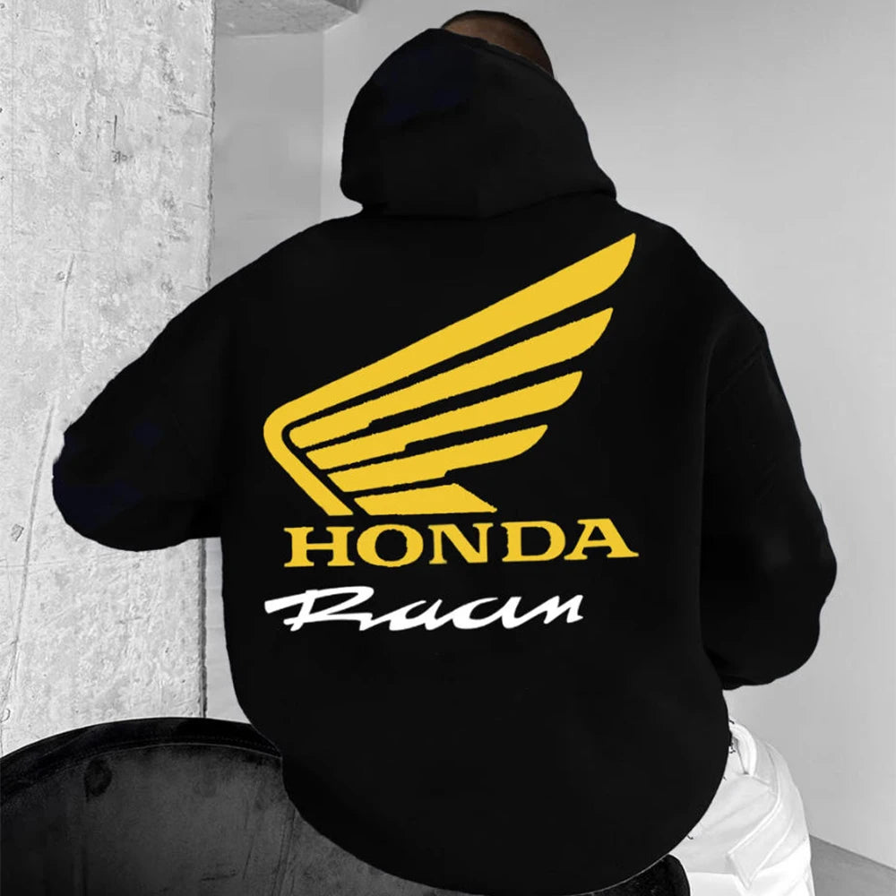 Motorcycle Enthusiast Hoodie Men Women Autumn/Winter Long Sleeved Pullover Motorcycle Honda Printed Sports And Leisure Jacket.
