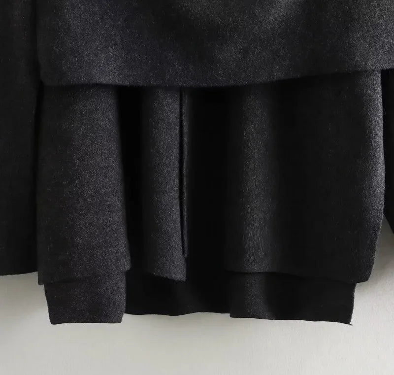 2023 neue Plüsch Winter Mäntel für Frauen Asymmetrische Schal Demi-saison Jacke für Frauen Parkas Langarm Gepolsterte Mantel Frau jacke