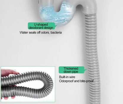 Verdickter Einzelschlitz aus Edelstahl 304 mit Halterung zum Aufhängen an der Wand, Waschbecken, Balkonbecken, Küchenwaschbecken, Waschbecken