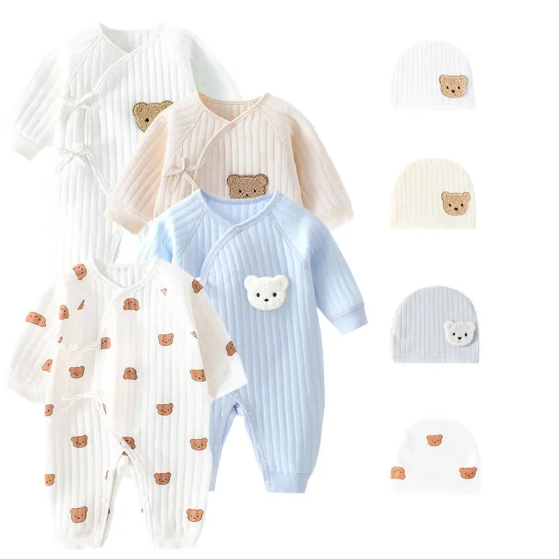 Jungen Mädchen Body Neugeborenen Winter Onesie Kleidung Baumwolle Kleinkind Hause Tragen 0-6M Verdickte Frühling und Herbst Kleidung.