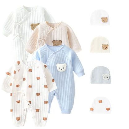 Jungen Mädchen Body Neugeborenen Winter Onesie Kleidung Baumwolle Kleinkind Hause Tragen 0-6M Verdickte Frühling und Herbst Kleidung.