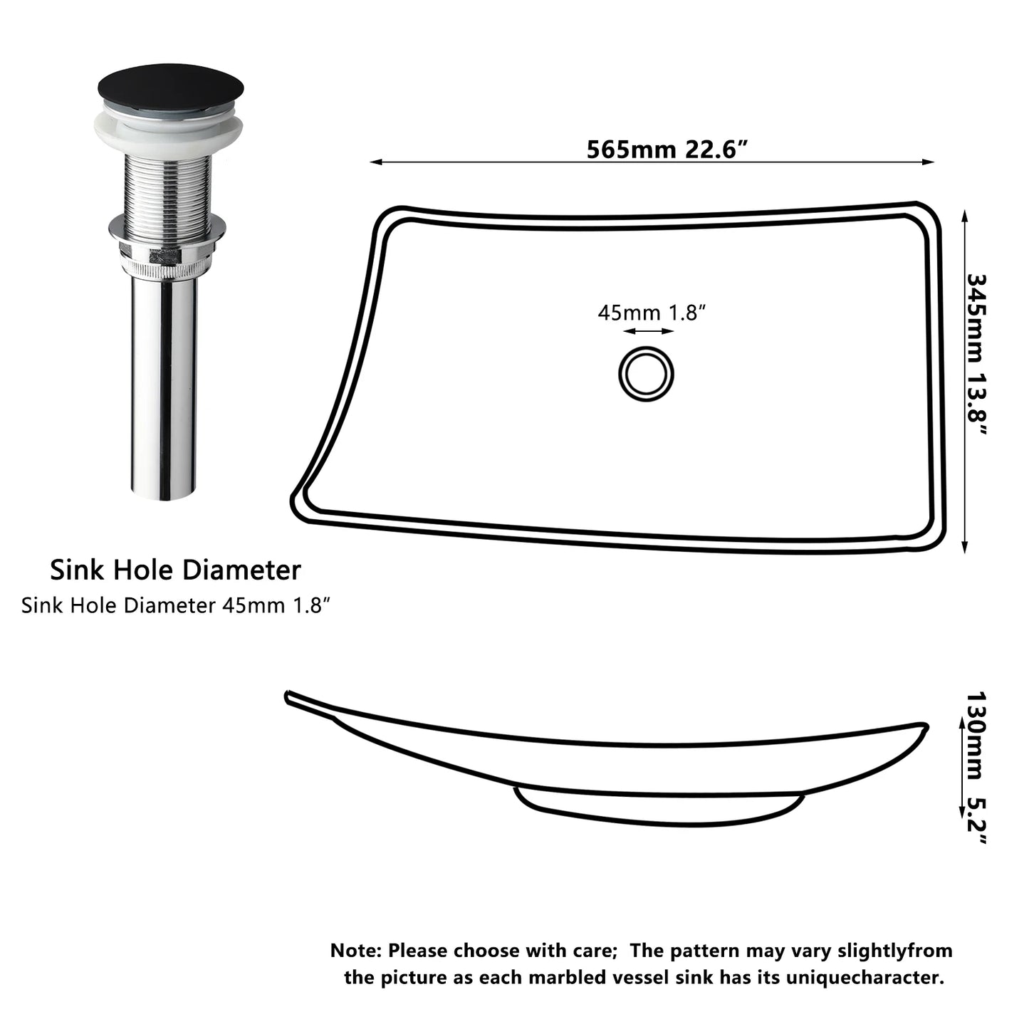 KEMAIDI Waschbecken-Set für Badezimmer, blaues Waschbecken, Deckmontage, Waschtisch-Waschbecken mit einem Griff, Aufsatzwaschbecken-Wasserhahn-Kombination