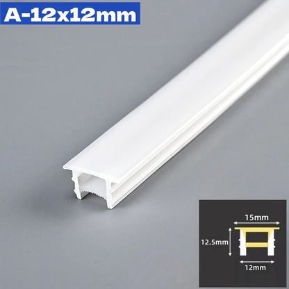 1M-10M Rimless LED Neon Rope Lamp Silicone Tube Diffuser Channel For WS2811 WS2812B Recessed Outdoor Ribbon Flexible Strip Light
