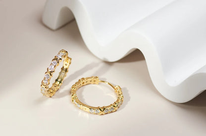 GIGAJEWE Moissanite D Nova Pink Color VVS1 Total 1.92ct 925 Silver Earring 18K Gold Plated Diamond Test Passed Jewelry Girl Gift.