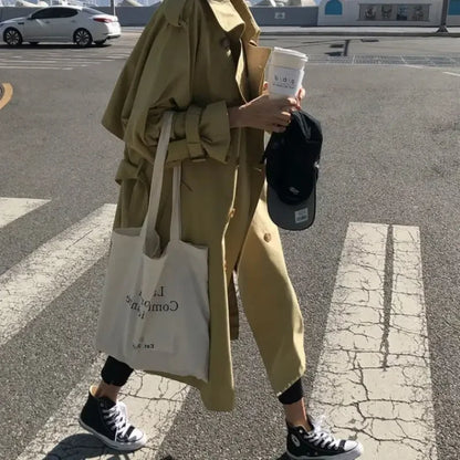 Graben Frauen Freund Herbst Koreanische Feste Weibliche Lange Stil Student Ins Alle-spiel Heißer Verkauf Neue Ankunft Harajuku Unisex outwear