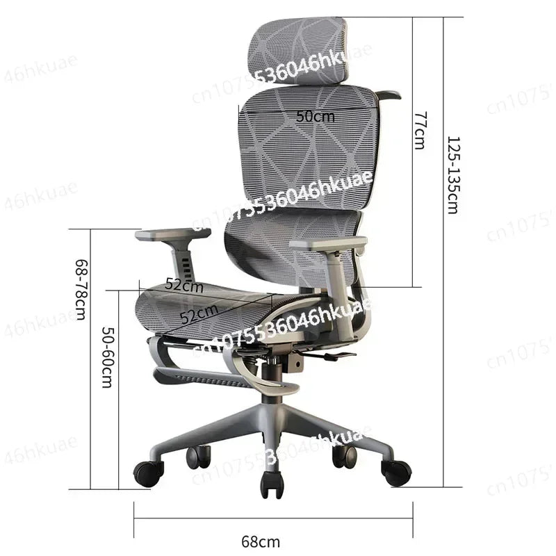 Verstellbare ergonomische Rückenlehne, Video-Gaming-Computerstuhl,