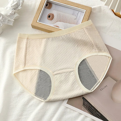 Physiological Period Leak Proof Menstrual Panties Breathable Seamless Soft Fabric Women Underwear Breifs Mesh Sanitary Pants XL
