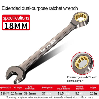 6–32 mm Universal-Torx-Schraubenschlüssel, einstellbares Drehmoment, 72-Zahn-Ratschenschlüssel für Fahrrad, Motorrad, Auto, Reparaturwerkzeuge, mechanisches Werkzeug