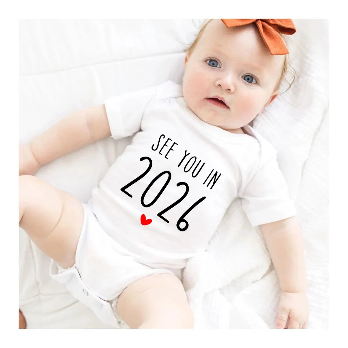 Wir sehen uns im Jahr 2026 Schwangerschaftsankündigung Baby Strampler Baumwolle Kleinkind Overall Sommer Kurzarm Neugeborene Jungen Mädchen Body.