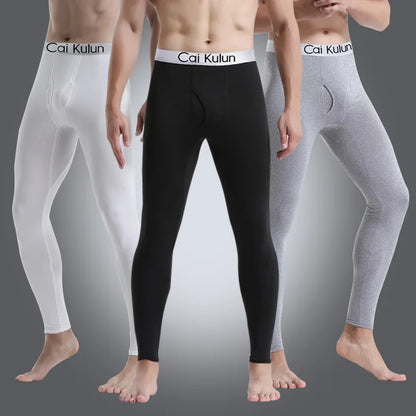 Men Thermal Underwear Skin-Friendly Render Pant Winter Warm Long Johns Men'S Soft Elastic Large Size Leggings Comfortable Tights.