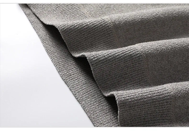 Men's Sweater Patckwork Round Neck Pullovers Fleece Lined Thick Warm Winter Knitwear Fashion Jumpers Men's Clothes.