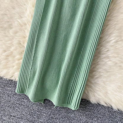 SINGREINY Einzelnen Schulter Tinte Stricken Kleid Backless Tank Gestreiften Schlank Bodycon Sommerkleid Frauen Sommer Beachwear Sexy Chic Vestidos