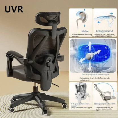 UVR Gaming Computer Stuhl Mesh Atmungsaktive Personal Stuhl Ergonomisches Design Armlehne Stuhl Sitzen Bequem THome Bürostuhl Möbel