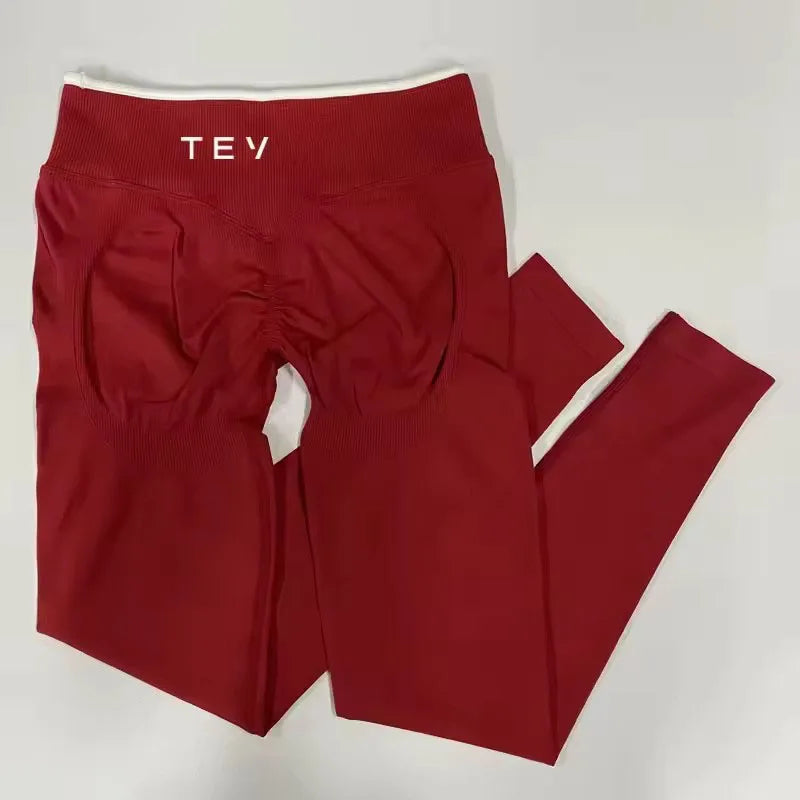 Ignite Sculpt Series Scrunch Seamless Leggings Women Hip Lifting Running Workout Yoga Pants Fitness Cycling Tights Gym Wear XL.