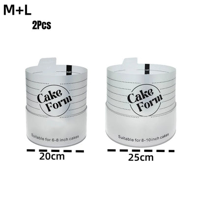 Adjustable Round Cake Ring Mold Retractable Fondant Tools Mousse Cake Ring Acrylic Circle Baking Ring Cake Tools.