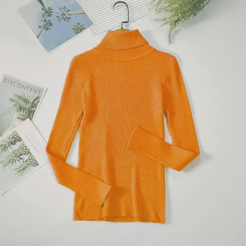 2026 neue Herbst Winter Rollkragen Langarm Gestrickte Pullover Einfarbig Multi Farbe Kaschmir Grundlegende Weiche Pullover