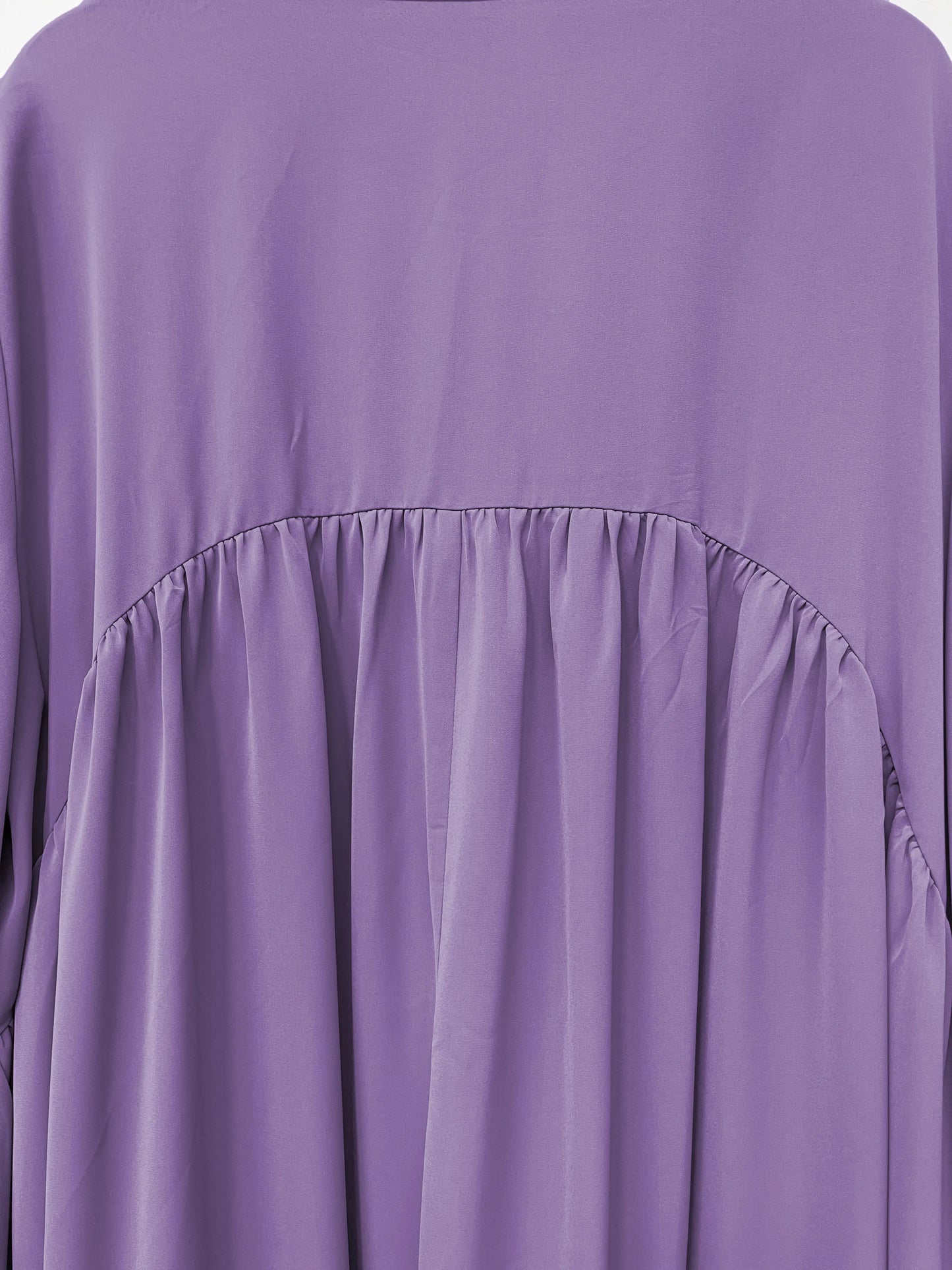 Abaya Ramadan Solid Bishop Sleeve Kebaya Kaftan, Elegant Crew Neck Maxi Length Dress,  Islam Abayas For Women