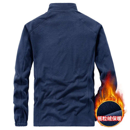 Men's Spring Autumn Jacket Thickened High-end Knitted Jacket Cardigan Outerwear Coat.