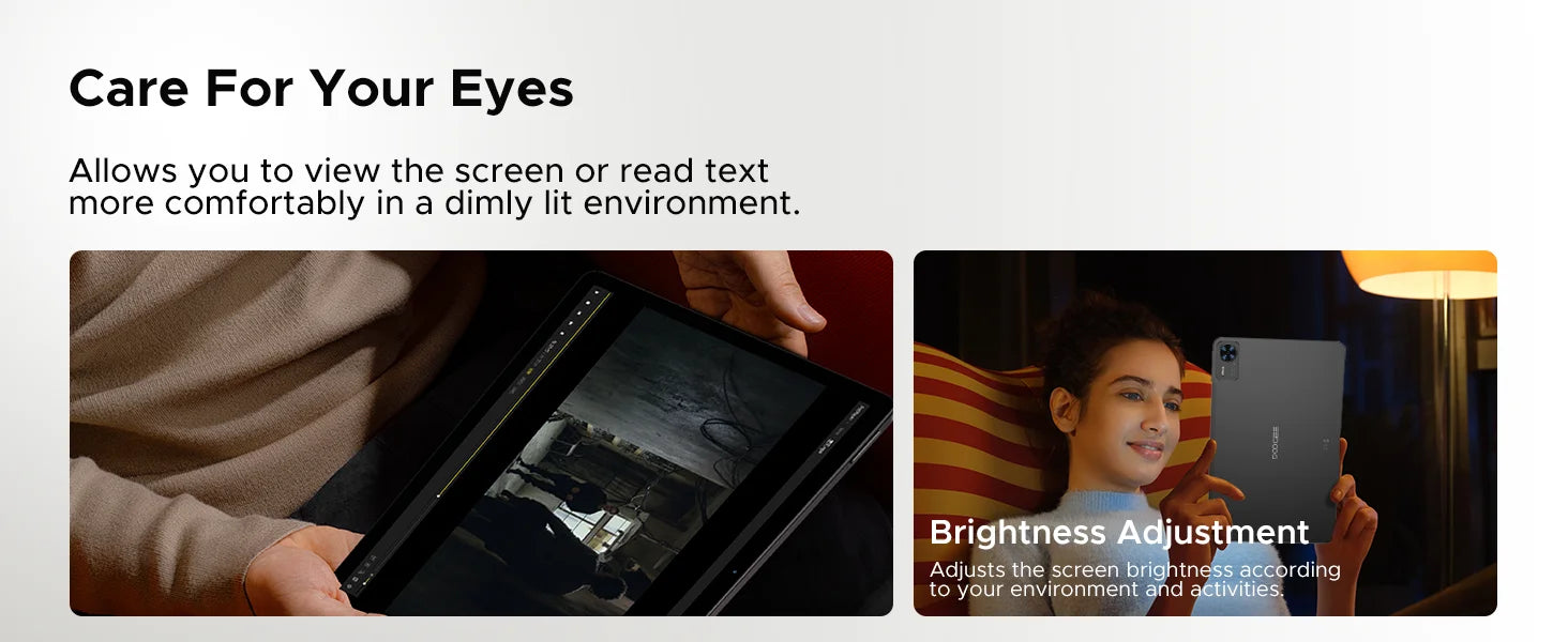 DOOGEE T36 Smart Tablet PC Android 15 12'' Display 32GB RAM (8GB+24GB) 256GB Unisoc T620 Octa Core 8800mAh Battery Widevine L1.