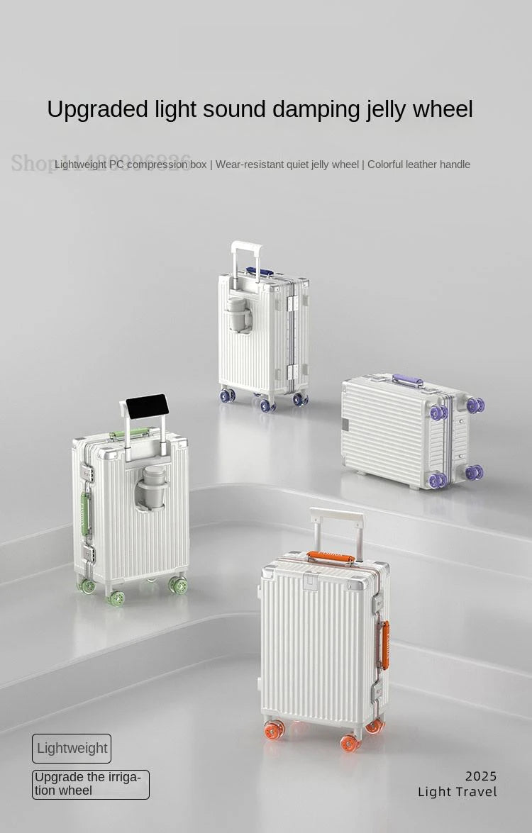 20-Zoll-Kompaktgepäck 26-Zoll-Trolley-Koffer mit großem Fassungsvermögen und Aluminiumrahmen für Männer und Frauen Reisekoffer.