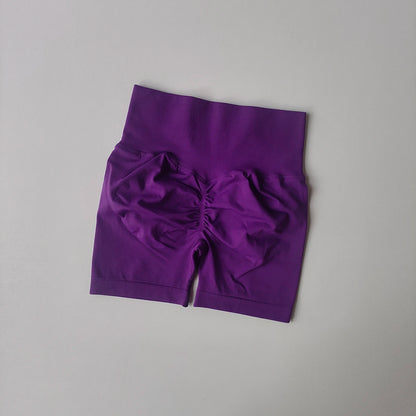 Summer High-Waist Women's Yoga Shorts Breathable Fitness Butt Lift Sports Running Shorts Cycling Push-Up Workout Gym Shorts