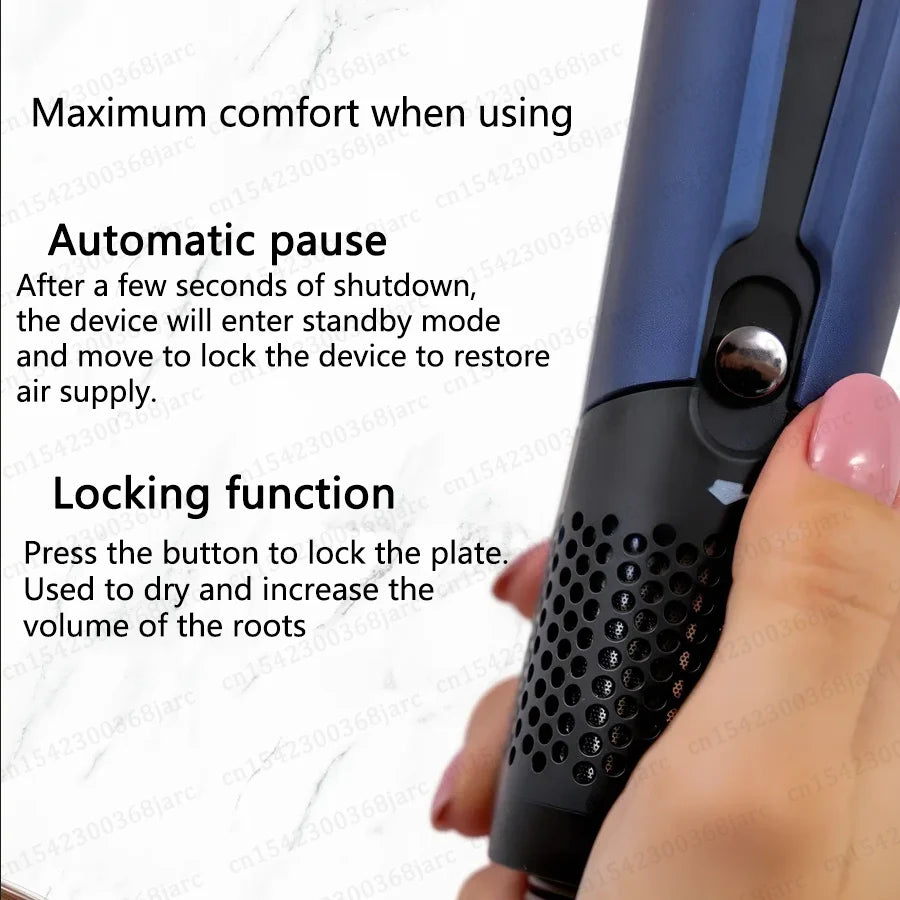 220V Professional Hair Straightener Hair Dryer Heat-Up Flat Negative Ion Iron Lasting Styling Straightener 2 in 1 With display