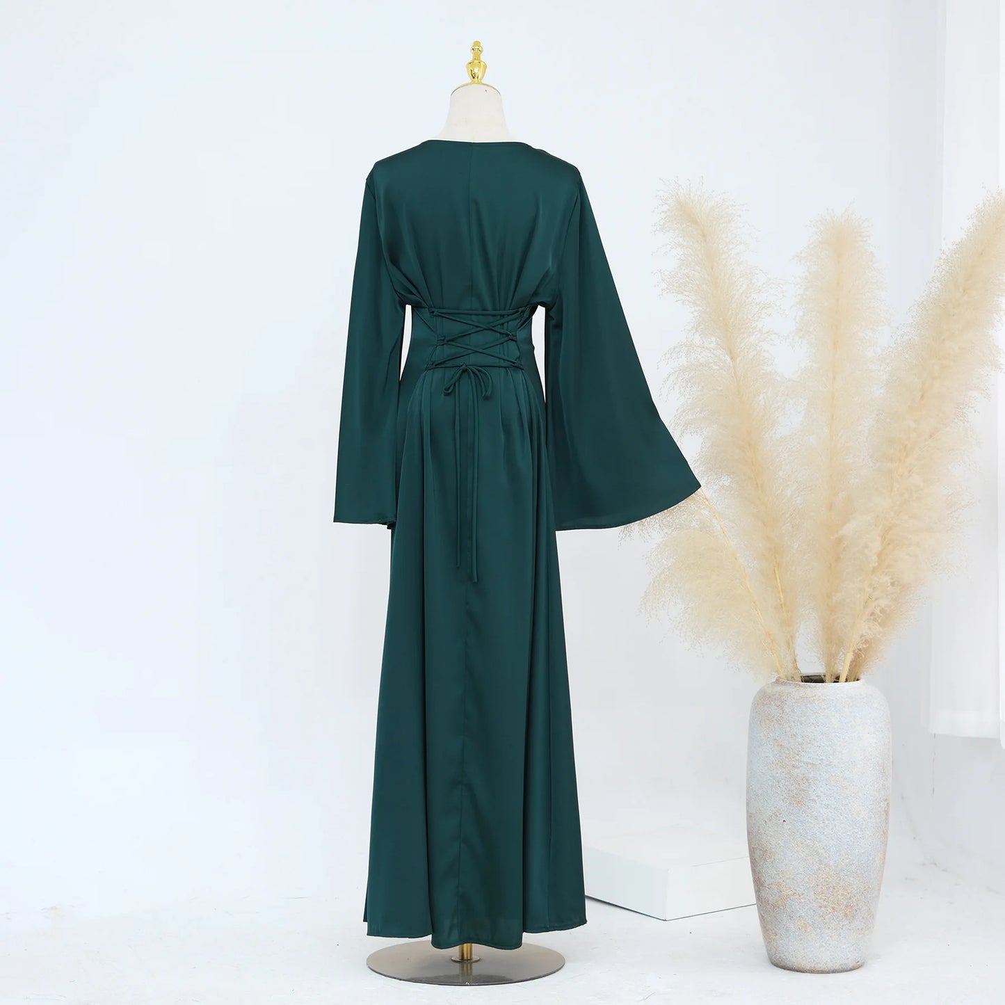 Ramadan 2 Piece Muslim Women Set Dubai Modest Abaya Islam Abayas Femme Elegant Arabic Clothing Fashion Turkey Solid Outfit 2025