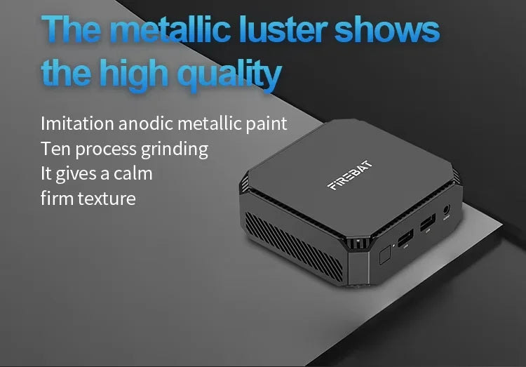FIREBAT T2 Mini PC Intel N150 CPU Windows 11 DDR4 16GB RAM 512GB SSD WIFI5 BT4.2 Desktop Mini Computer For Work/Entertainment.