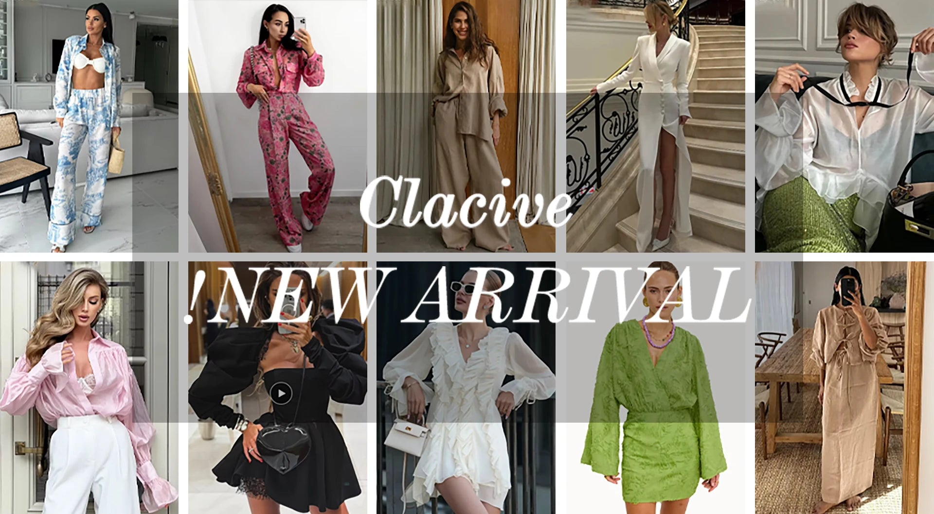 Clacive Mode Lose Druck Frauen Kleid 2025, Casual Revers Langarm Büro Dame Midi Kleider Elegante Klassische Gürtel Weibliche Kleid.