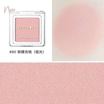 Judydoll Monochrome Blush Portable Silky Cream Multipurpose Blusher Eyeshadow Nude Natural Brighten Skin Tone Makeup Cosmetics