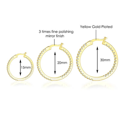 Hoop Earrings for Women Fashion Trend Micro-inlaid Zircon Small & Big Pierced Cartilage Ear Hoops Punk Jewelry Accessories E398.