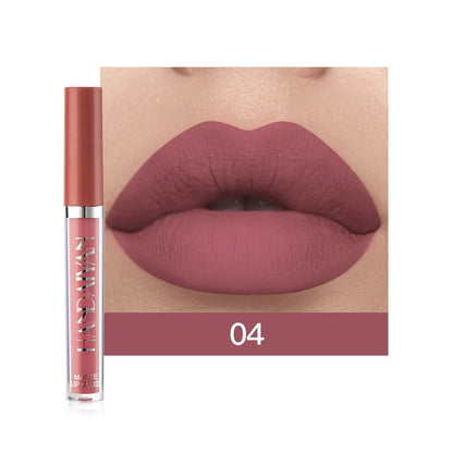 Liquid Lipstick Set Ultra Matte Velvet Waterproof Long Lasting Lip Glosses Nude Makeup Cosmetic Kit