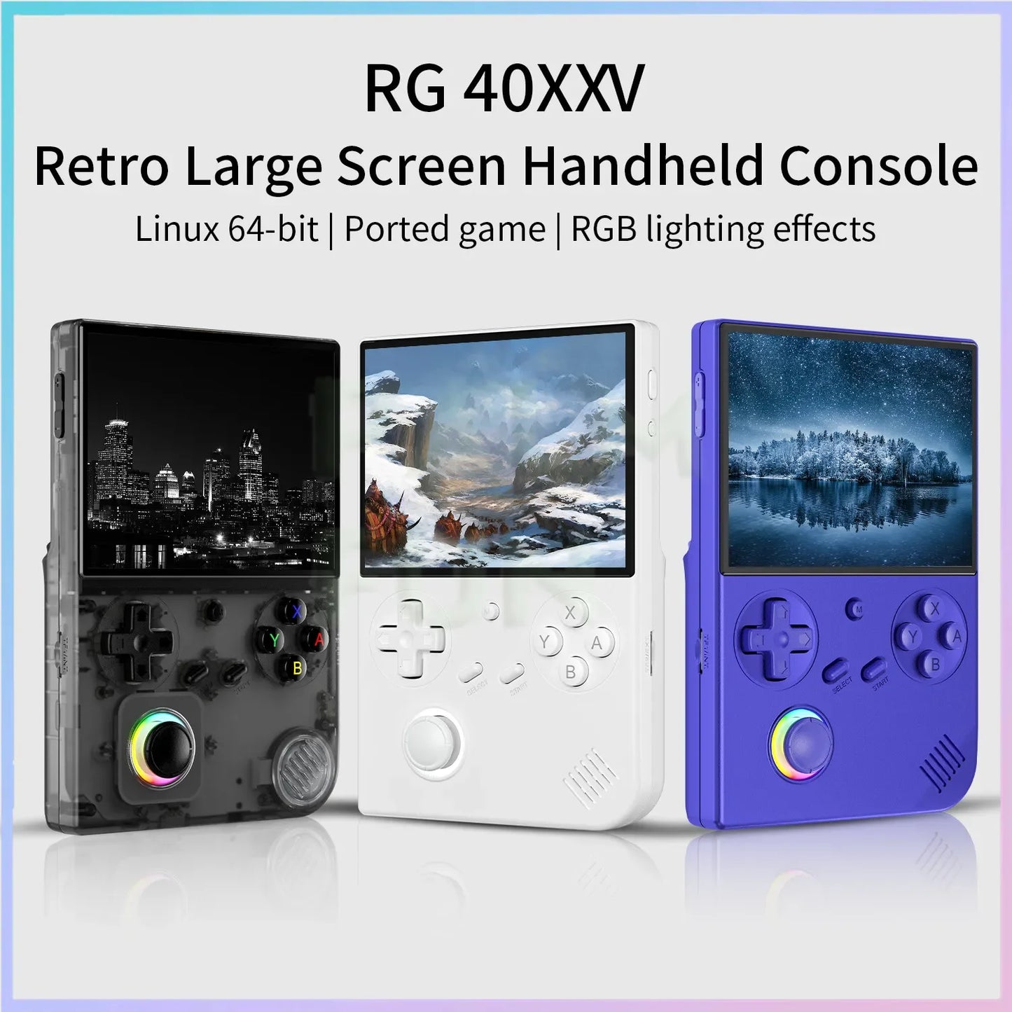 RG40XXV Retro Handheld Game Console 4.0 Inch 640*480 Screen Linux System 5G WiFi Bluetooth HDMI TV Output Video Game Player.