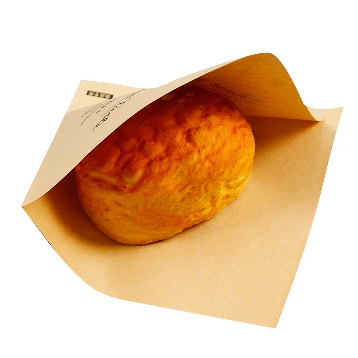 100pcs Triangular Open Top Kraft Paper Bag Donuts Sandwich Bags For Bakery Bread Food Packaging Bags 15x15cm.