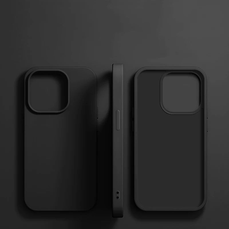 Luxury Liquid Silicone Phone Case for APPLE iPhone 11 13 12 14 15 16 Pro Max Cases for iPhone 15 Plus Shockproof Protector Cover.