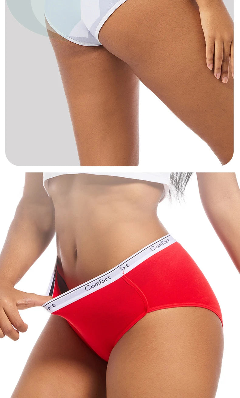 1pcs Girl Menstrual Panties Women's Physiological Briefs Ladies Period Leak Proof Panty High Waist Cotton Underwear.
