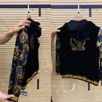 Men's autumn casual two-piece set, new coat, pants, fashionable youth suit..