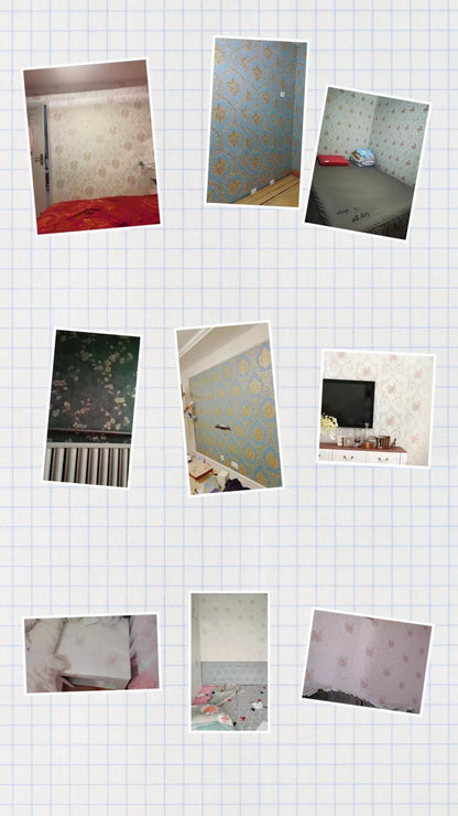 Blumentapete, selbstklebend, warm, für Mädchen, Schlafzimmer, 3D-Verdickung, Wanddekoration, Aufkleber, Wohnzimmer, Restaurant, Sofa, Hintergrund