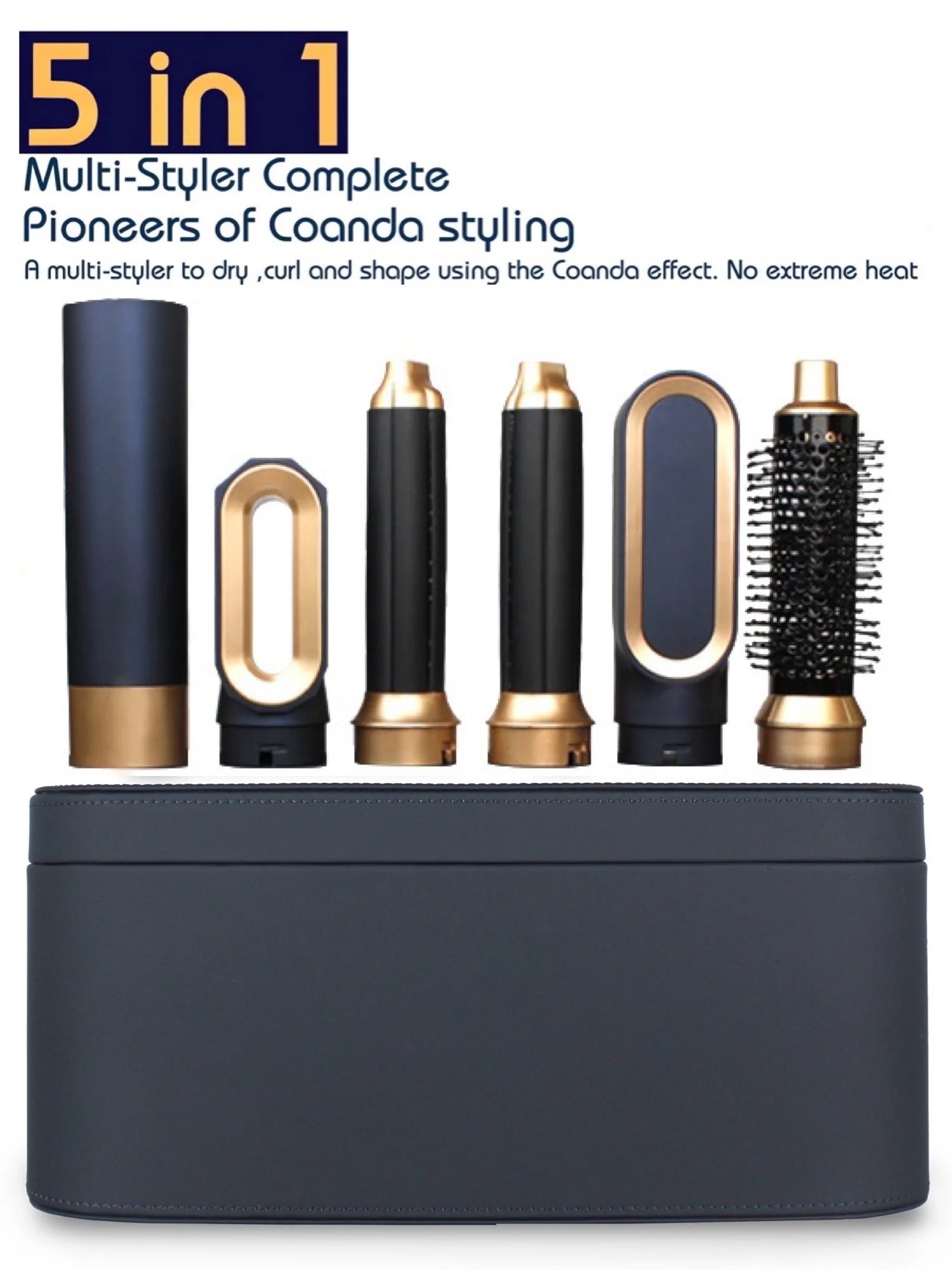 New Hair Dryer Multi Hair Styler 5 in1 Curling Iron Hair Straightener With Hair Brush Hairdryer For Hair Dryer Hair Multi Styler.