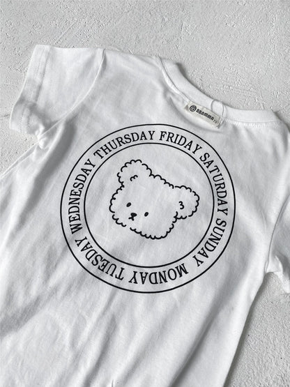 0-2Y Sommer Baby Body Niedlichen Cartoon Gedruckt Einteiliges für Kleinkinder Mädchen und Jungen Baby Kleidung Kleinkind Kurzarm Overall.