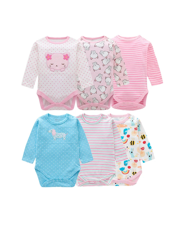 3 stücke zufälliger Dreiecks overall für Frühling und Herbst, Baby-und Kleinkind overall, einteiliges Jumpsuit-Kinder zubehör.